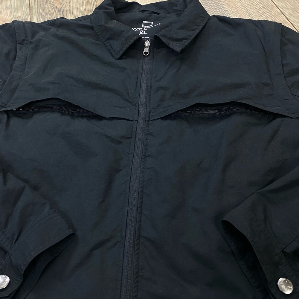 SOLD! SCOTTeVEST Travel Jacket Tec Pockets Convertible Vest RFID - Picture 8 of 14